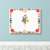 Bloem Canvas Afdruk (Insitu (Houten vloer))