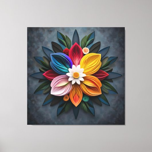 bloem canvas afdruk (Voorkant)