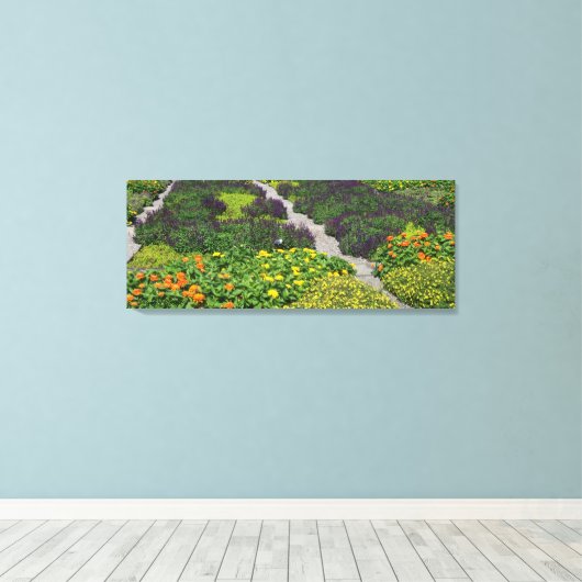 Bloem Canvas Afdruk (Insitu (Houten vloer))