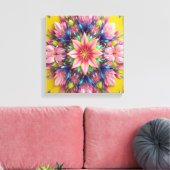 bloem canvas afdruk (Insitu (Woonkamer))