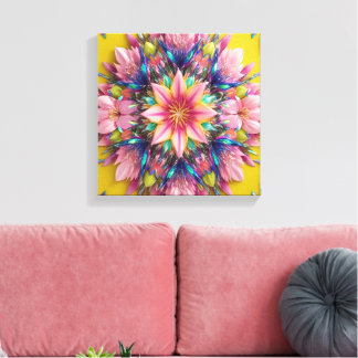 bloem canvas afdruk