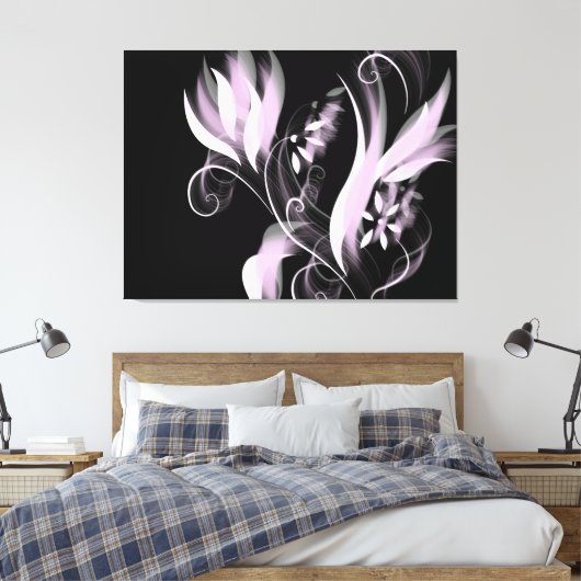Bloem Canvas Afdruk (Insitu (Slaapkamer))