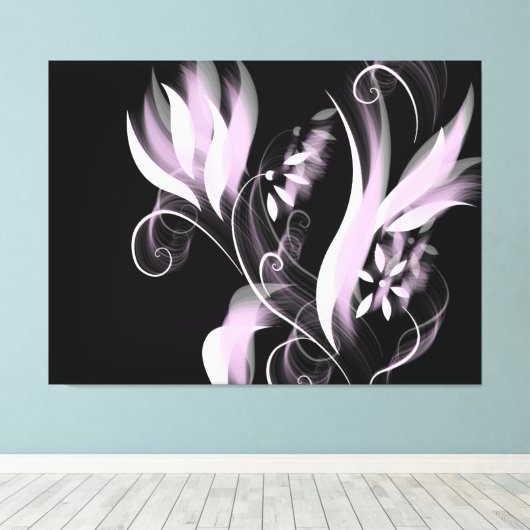 Bloem Canvas Afdruk (Insitu (Houten vloer))