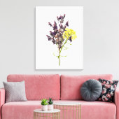 Bloem Canvas Afdruk (Insitu (Woonkamer))