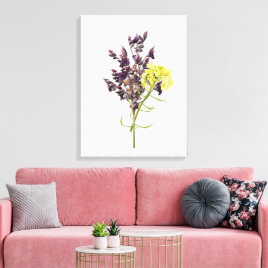 Bloem Canvas Afdruk (Insitu (Woonkamer))