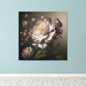  bloem canvas afdruk (Insitu (Houten vloer))