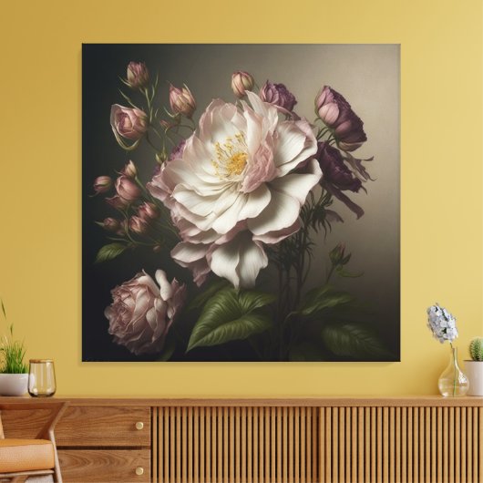 bloem canvas afdruk (Insitu (Woonkamer))