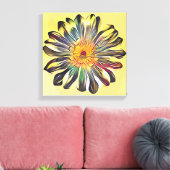  bloem canvas afdruk (Insitu (Woonkamer))