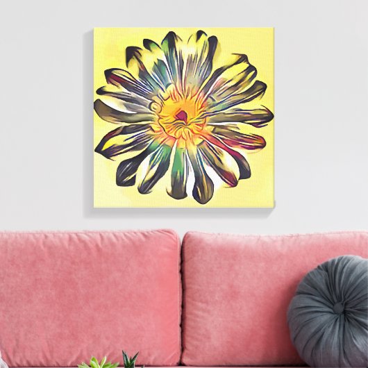  bloem canvas afdruk (Insitu (Woonkamer))