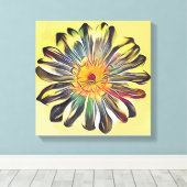  bloem canvas afdruk (Insitu (Houten vloer))