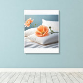 Bloem Canvas Afdruk (Insitu (Houten vloer))