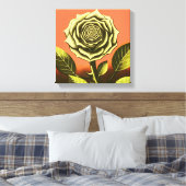 bloem canvas afdruk (Insitu (Slaapkamer))