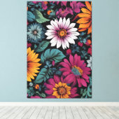 Bloem Canvas Kunst (Insitu (Houten vloer))