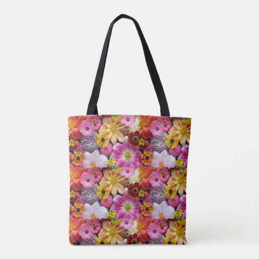 Bloem Canvas tas (Achterkant)