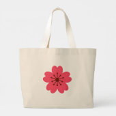 Bloem Canvas tas (Achterkant)