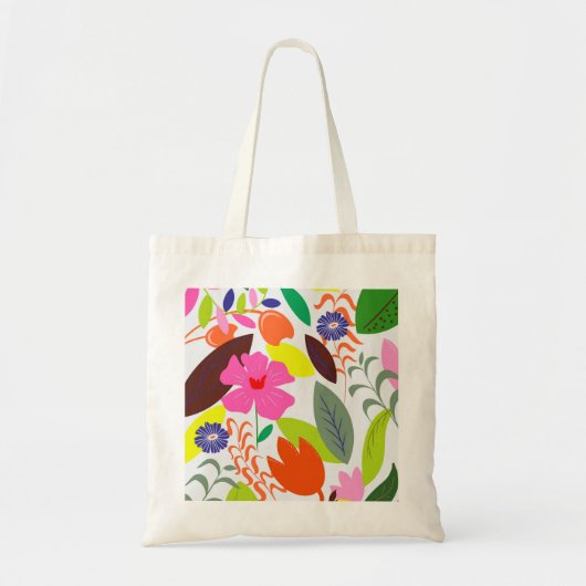 Bloem canvas tas (Voorkant)