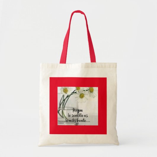 Bloem Canvas tas (Voorkant)