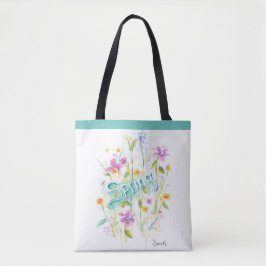Bloem Canvas tas, canvaszak Tote Bag