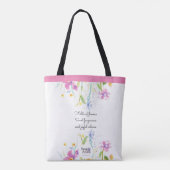 Bloem Canvas tas, canvaszak Tote Bag (Achterkant)