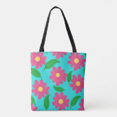 Bloem casual tote bag (Achterkant)