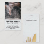 Bloem | Chef die deeg rolt Visitekaartje (Voorkant / Achterkant)