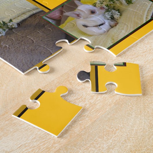 Bloem Chihuahua puzzel Legpuzzel (Zijkant)