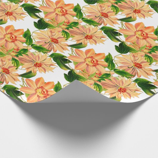 Bloem Clematis Geel Wit Cadeaupapier (Hoek)