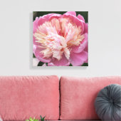 Bloem Close-up - In Bloei - Roze Canvas Afdruk (Insitu (Woonkamer))