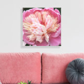 Bloem Close-up - In Bloei - Roze Canvas Afdruk (Insitu (Woonkamer))