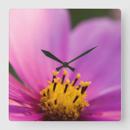 Bloem Close Up Vierkante Klok