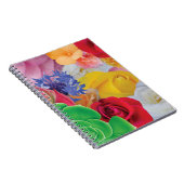 Bloem - collage - spiraalvormige laptop notitieboek (Rechterzijde)