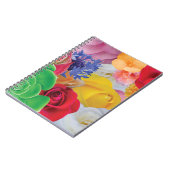 Bloem - collage - spiraalvormige laptop notitieboek (Linkerzijde)