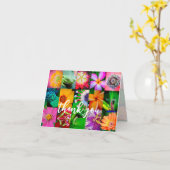 Bloem Collage Tuin Bloemen Alle gelegenheid Blank Kaart (Gele Bloem)