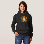 Bloem Corgi Hond Hoodie (Voorkant volledig)