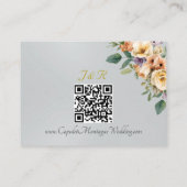 Bloem Crème, QR-code - Zilver Informatiekaartje (Achterkant)