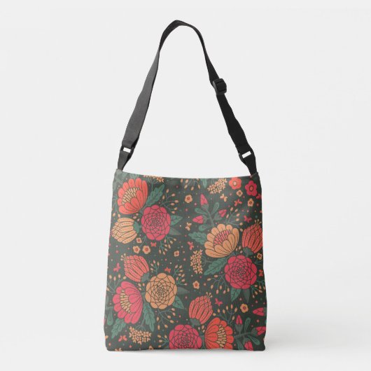 bloem crossbody tas (Achterkant)