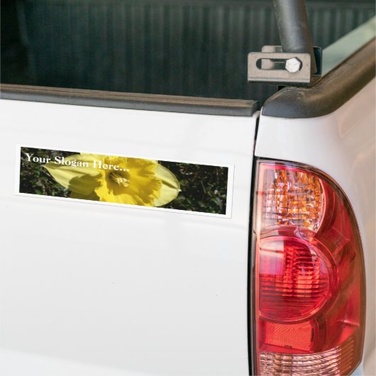 Bloem Daffodil Bumpersticker (Op Truck)