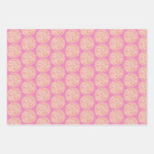 Bloem Dahlia gekleurd Inpakpapier Vel (Voorkant 3)