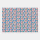 Bloem Dahlia gekleurd Inpakpapier Vel (Voorkant)