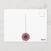 bloem dank je briefkaart (Achterkant)