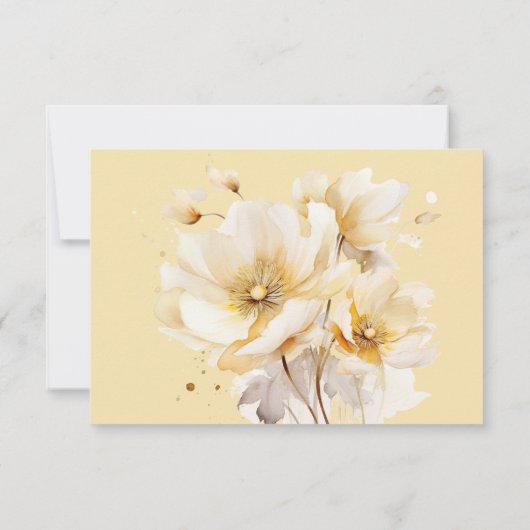 Bloem Dank u Foto Sympathie Verdriet Verlies Kaart (Achterkant)