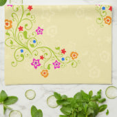 Bloem Decor 1 keukenhanddoek (Gevouwen)