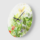 Bloem Decor 30 wandklokken & numerieke opties (Hoek)