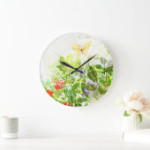 Bloem Decor 30 wandklokken & numerieke opties (Huis)