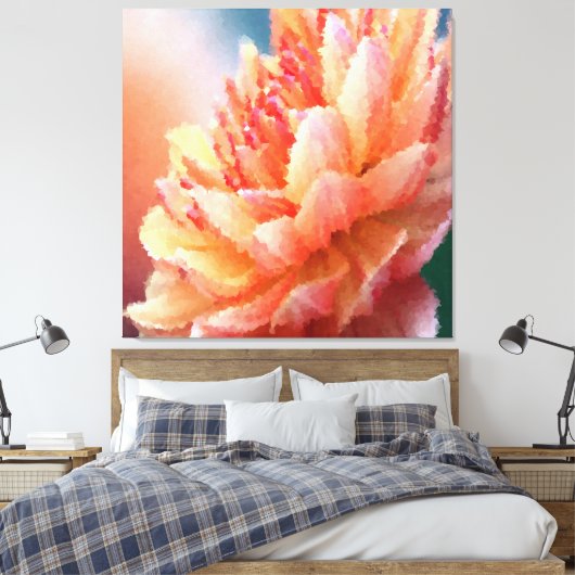 Bloem Decor 78 Canvas Afdruk (Insitu (Slaapkamer))