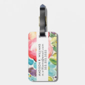 Bloem Delight II Bagagelabel (Achterkant verticaal)