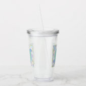 bloem des levens, acryl drinkbeker (Links)