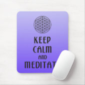 Bloem des Levens - BLIJF KALM en MEDITATEER Muismat (Met muis)