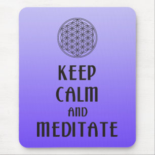 Bloem des Levens - BLIJF KALM en MEDITATEER Muismat