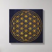 bloem des levens canvas afdruk (Voorkant)